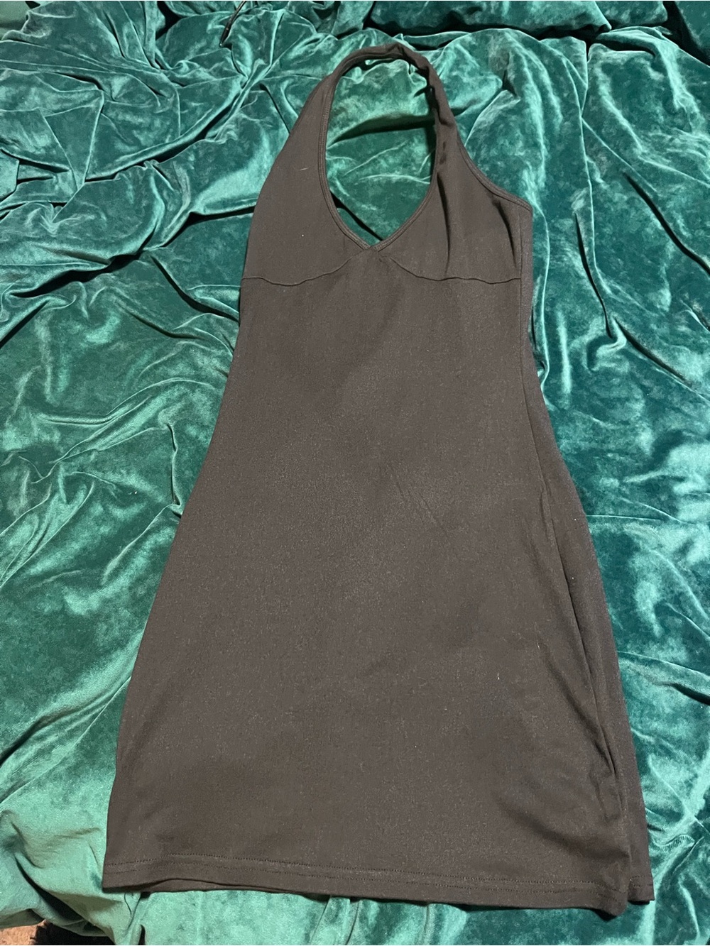 Women's Black Halter Slip Dress - Classic Halter Neck